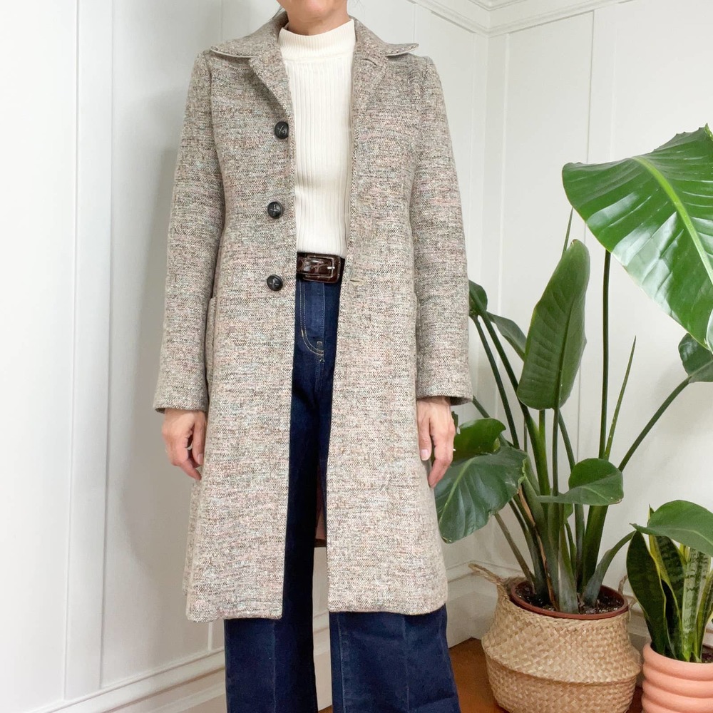Yoshi Kondo Paris Tweed Mid-length Coat XS